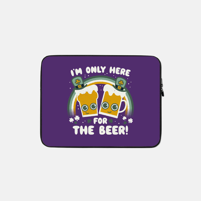 Here For The Beers-none zippered laptop sleeve-Weird & Punderful