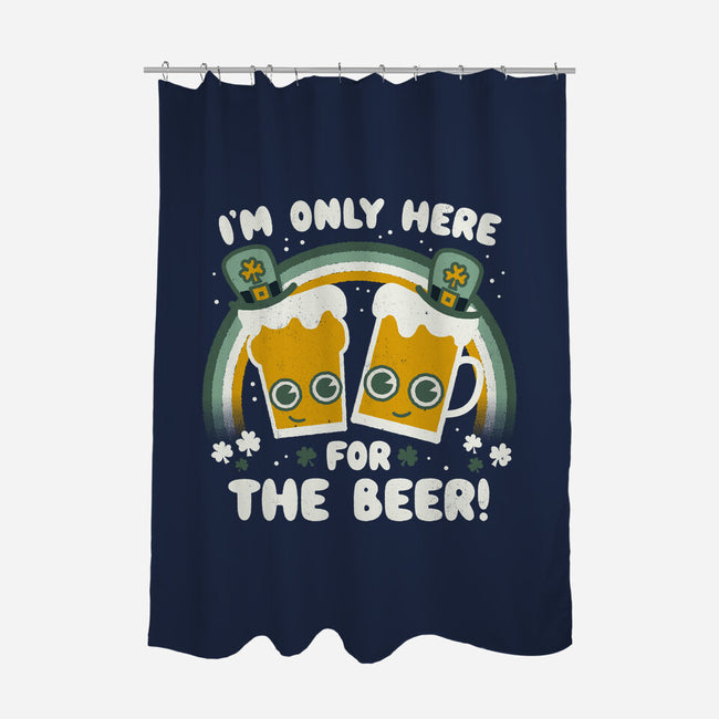Here For The Beers-none polyester shower curtain-Weird & Punderful