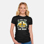 Here For The Beers-womens fitted tee-Weird & Punderful