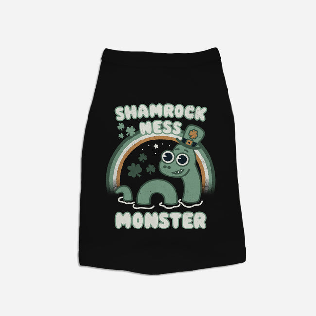 Shamrock Ness Monster-cat basic pet tank-Weird & Punderful