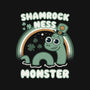 Shamrock Ness Monster-none indoor rug-Weird & Punderful