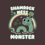 Shamrock Ness Monster-none removable cover throw pillow-Weird & Punderful