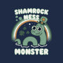 Shamrock Ness Monster-youth basic tee-Weird & Punderful