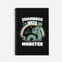 Shamrock Ness Monster-none dot grid notebook-Weird & Punderful