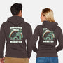 Shamrock Ness Monster-unisex zip-up sweatshirt-Weird & Punderful