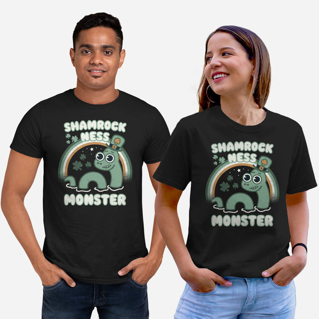 Shamrock Ness Monster-unisex basic tee-Weird & Punderful