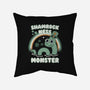 Shamrock Ness Monster-none removable cover throw pillow-Weird & Punderful