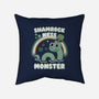 Shamrock Ness Monster-none removable cover throw pillow-Weird & Punderful