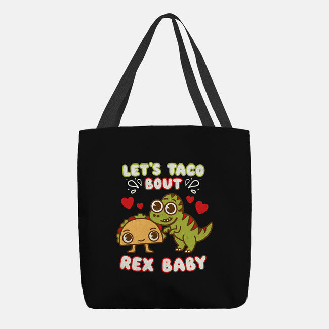 Let's Taco Bout Rex-none basic tote bag-Weird & Punderful