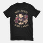 Books Because Murder Is Wrong-womens fitted tee-eduely