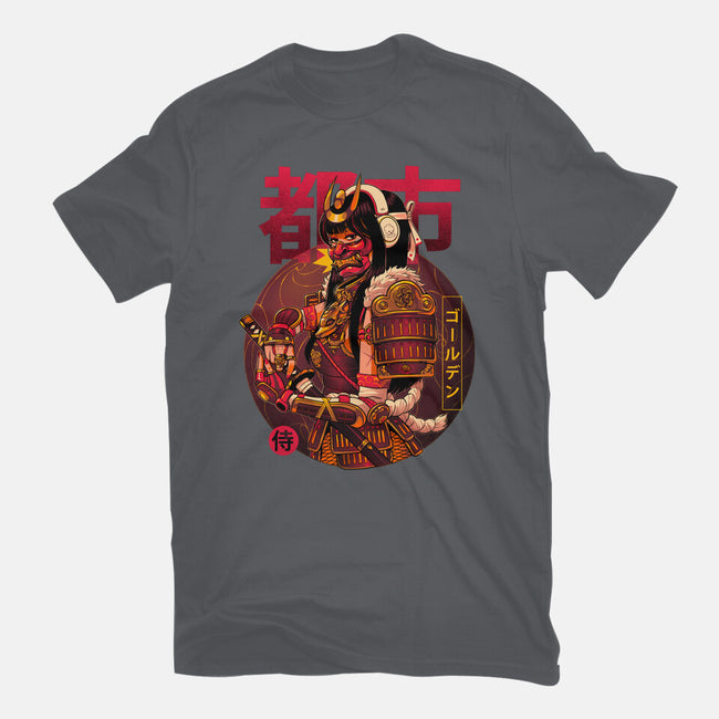 Golden Urban Samurai-womens basic tee-Bruno Mota