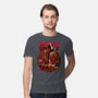 Golden Urban Samurai-mens premium tee-Bruno Mota