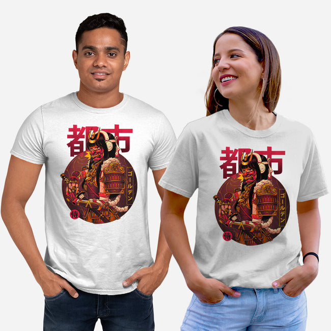 Golden Urban Samurai-unisex basic tee-Bruno Mota