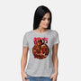 Golden Urban Samurai-womens basic tee-Bruno Mota