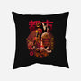 Golden Urban Samurai-none removable cover throw pillow-Bruno Mota