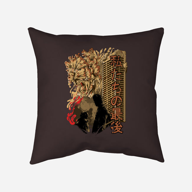The City Of The Infected-none removable cover throw pillow-Guilherme magno de oliveira