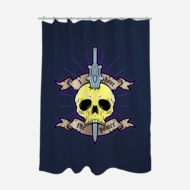 Eternian Tattoo-none polyester shower curtain-Boggs Nicolas