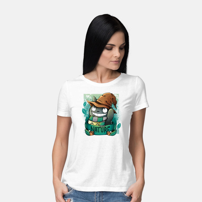 Nature Friend-womens basic tee-Vallina84