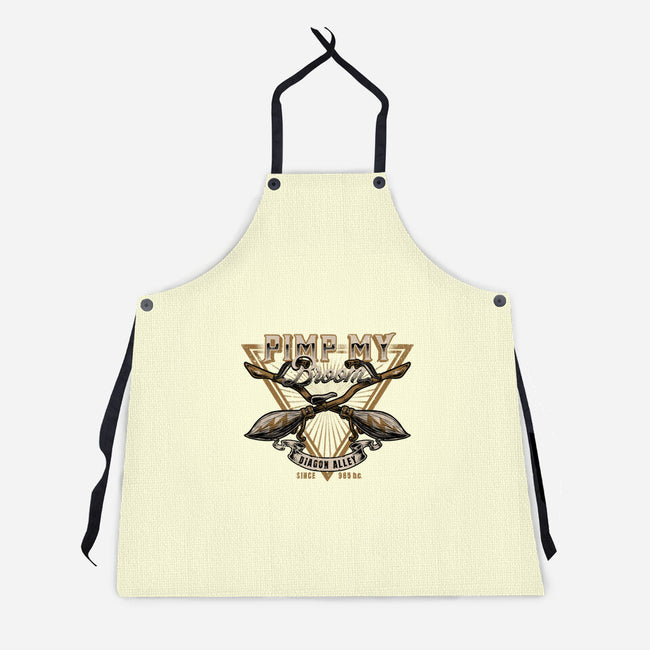 Pimp My Broom-unisex kitchen apron-Studio Mootant