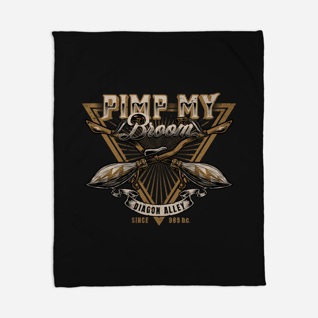 Pimp My Broom-none fleece blanket-Studio Mootant