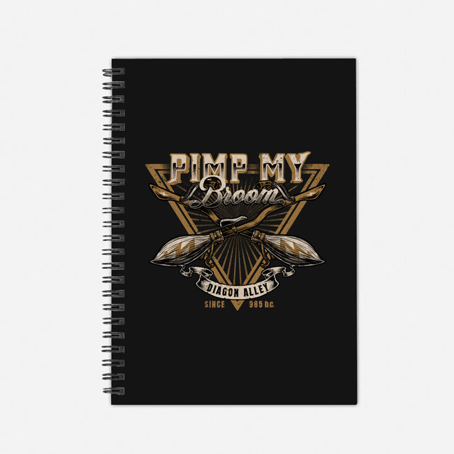 Pimp My Broom-none dot grid notebook-Studio Mootant
