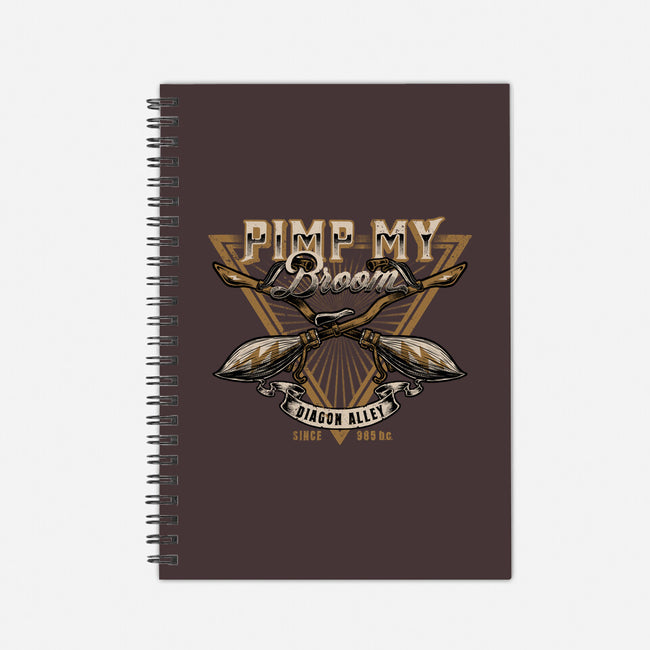Pimp My Broom-none dot grid notebook-Studio Mootant