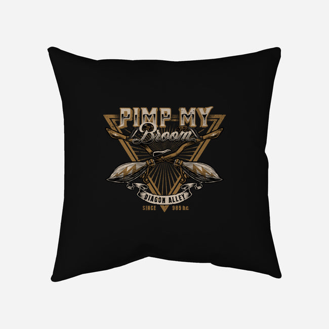 Pimp My Broom-none removable cover throw pillow-Studio Mootant