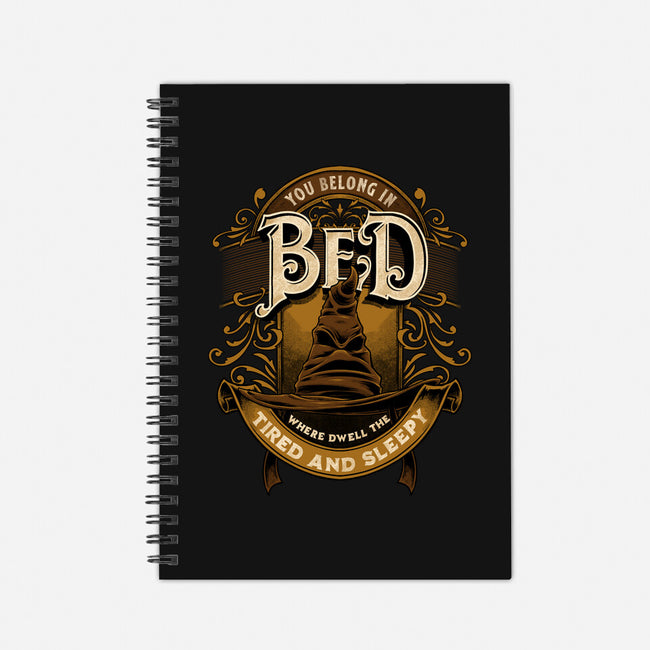 You Belong In Bed-none dot grid notebook-Studio Mootant