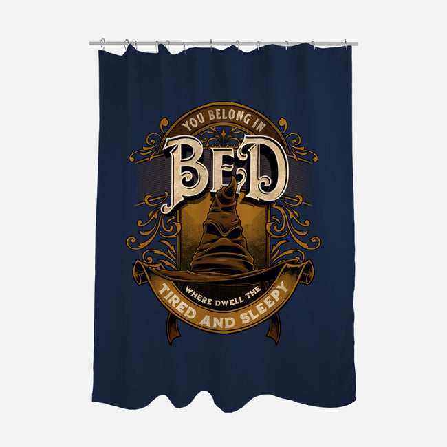 You Belong In Bed-none polyester shower curtain-Studio Mootant