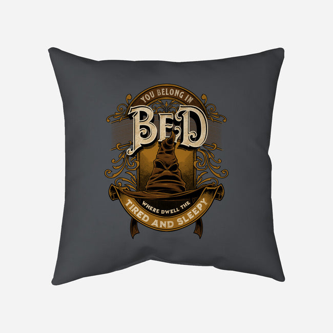 You Belong In Bed-none removable cover w insert throw pillow-Studio Mootant