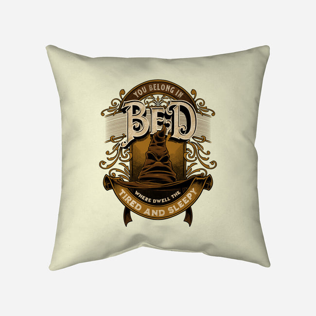 You Belong In Bed-none removable cover w insert throw pillow-Studio Mootant