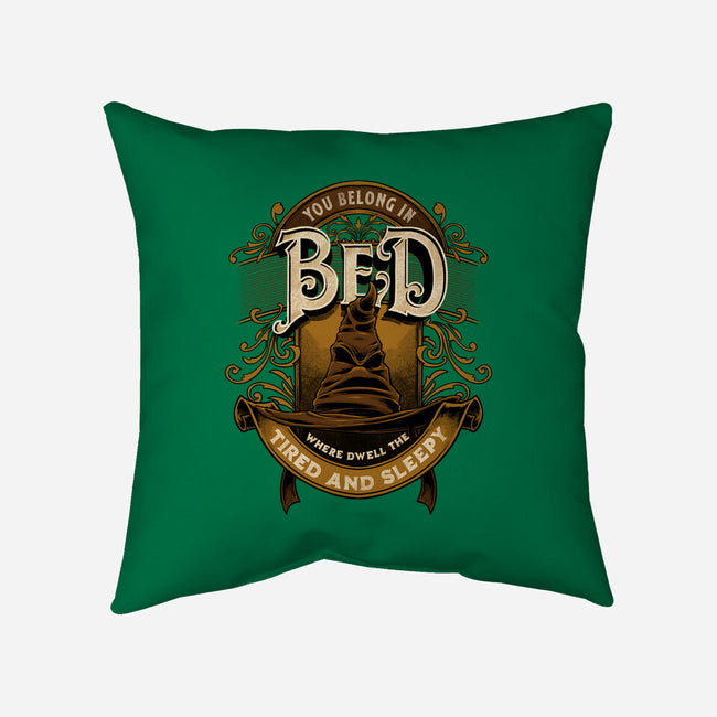 You Belong In Bed-none removable cover w insert throw pillow-Studio Mootant