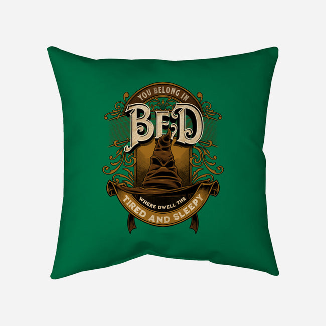 You Belong In Bed-none removable cover throw pillow-Studio Mootant