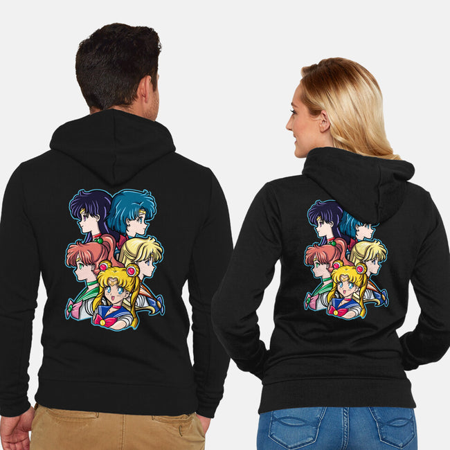 My Team My Squad-unisex zip-up sweatshirt-nickzzarto