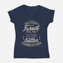 No Wifi-womens v-neck tee-tobefonseca