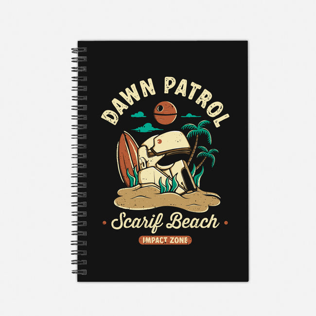 Dawn Patrol-none dot grid notebook-retrodivision