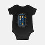 Cat Time Travel-baby basic onesie-erion_designs