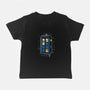 Cat Time Travel-baby basic tee-erion_designs