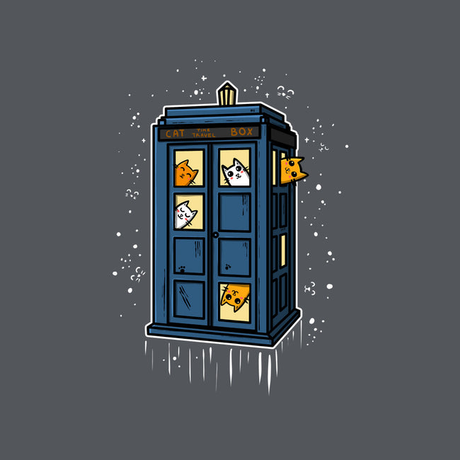 Cat Time Travel-none polyester shower curtain-erion_designs