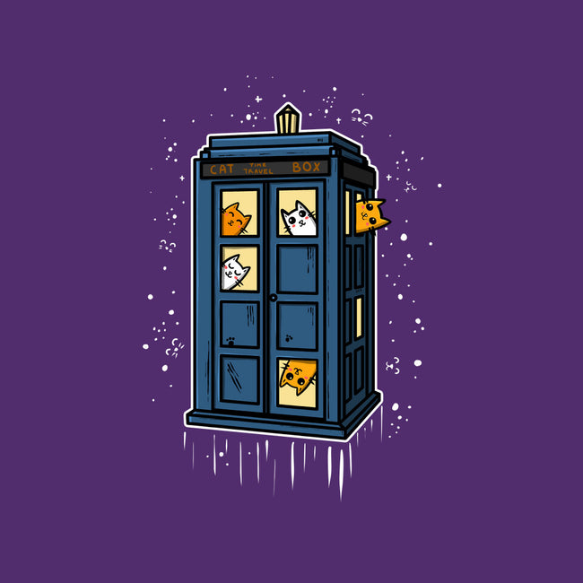 Cat Time Travel-none drawstring bag-erion_designs
