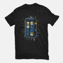 Cat Time Travel-womens basic tee-erion_designs