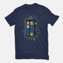 Cat Time Travel-womens basic tee-erion_designs
