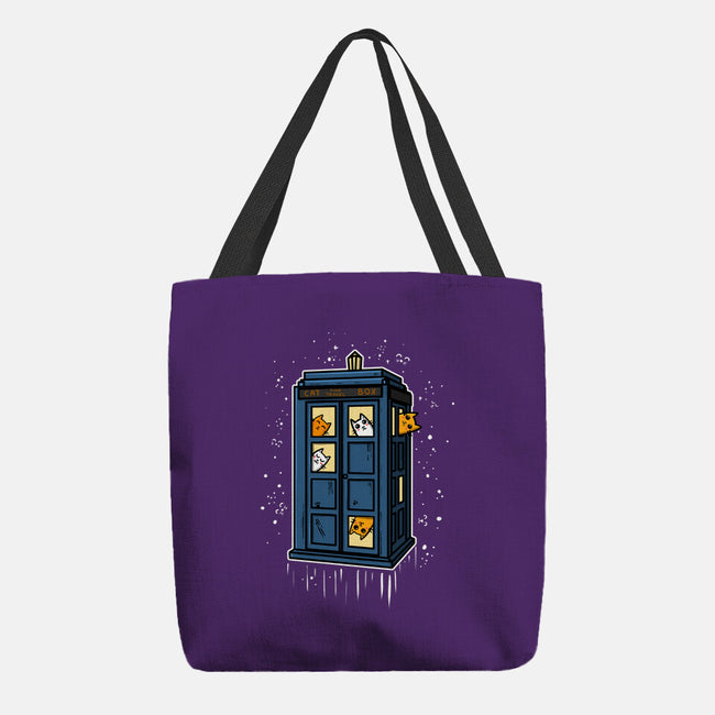 Cat Time Travel-none basic tote bag-erion_designs