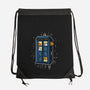 Cat Time Travel-none drawstring bag-erion_designs