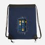 Cat Time Travel-none drawstring bag-erion_designs