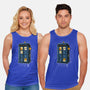 Cat Time Travel-unisex basic tank-erion_designs