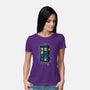Cat Time Travel-womens basic tee-erion_designs