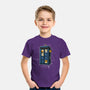 Cat Time Travel-youth basic tee-erion_designs