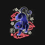 Japanese Panther Street Art-womens fitted tee-NemiMakeit