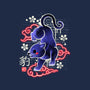 Japanese Panther Street Art-none drawstring bag-NemiMakeit